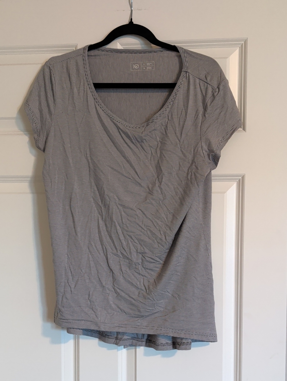 Light Gray Short Sleeve Scoop Neck Tee